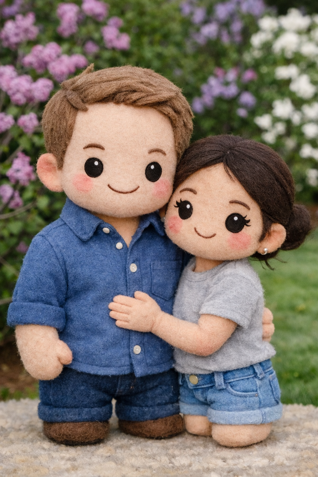 Couple walking in Soho